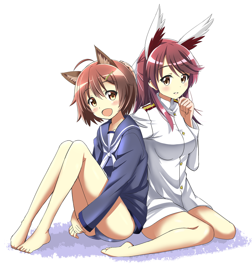 karibuchi hikari and karibuchi takami (world witches series and 1 more) drawn by re:d_(red_liquid)
