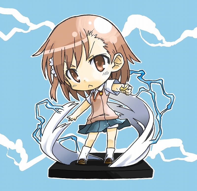 misaka mikoto (toaru majutsu no index and 1 more) drawn by mabu_(dorisuto)