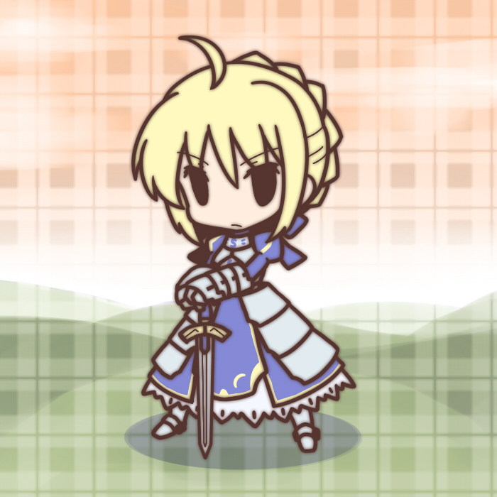 artoria pendragon and saber (fate and 1 more) drawn by fushigi_ebi
