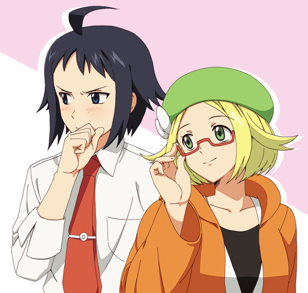 bianca and cheren (pokemon and 1 more) drawn by koitsu_(blue)