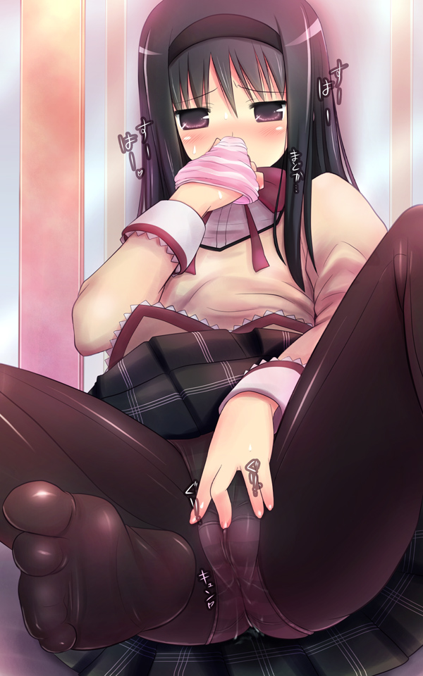 akemi homura (mahou shoujo madoka magica) drawn by unikurage