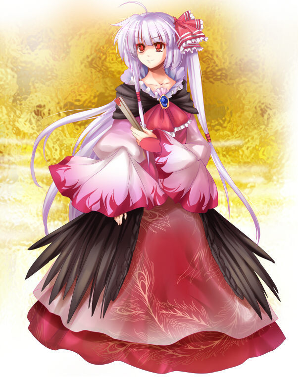 fujiwara no mokou (touhou) drawn by yetworldview_kaze