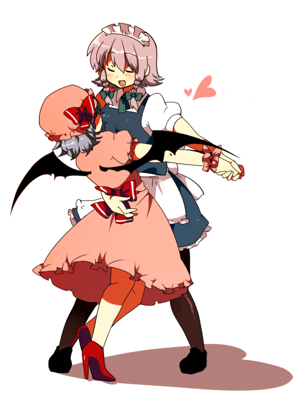 remilia scarlet and izayoi sakuya (touhou) drawn by matatabi_maru