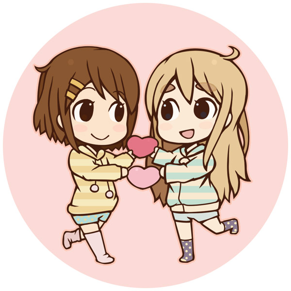 hirasawa yui and kotobuki tsumugi (k-on!) drawn by udonntennni