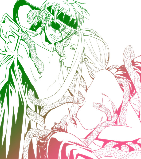 priest and medusa (ragnarok online) drawn by mr.romance
