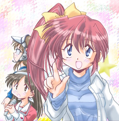 takase mizuki, morikawa yuki, and makimura minami (comic party and 1 more)