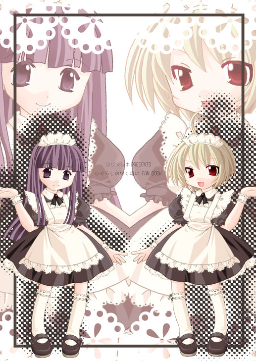 furude rika and houjou satoko (higurashi no naku koro ni) drawn by ayachin