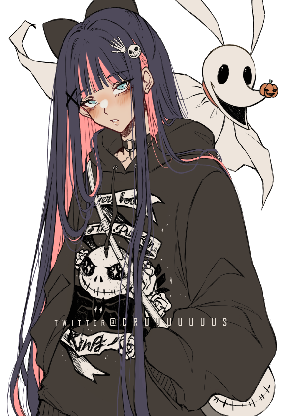 stocking, jack skellington, and zero (panty & stocking with garterbelt and 1 more) drawn by criis-chan