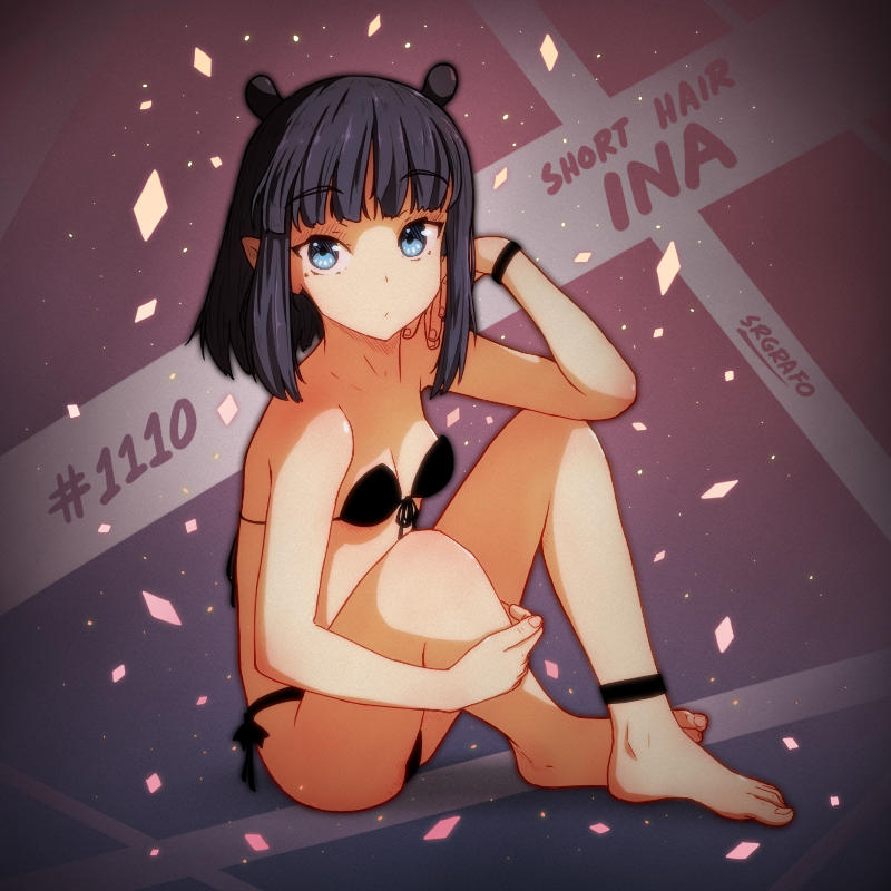 ninomae ina'nis (hololive and 1 more) drawn by srgrafo