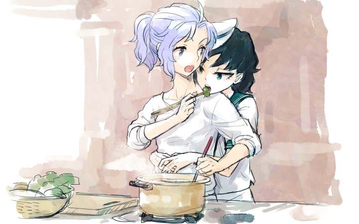 murasa minamitsu and kumoi ichirin (touhou) drawn by meimaru_inuchiyo
