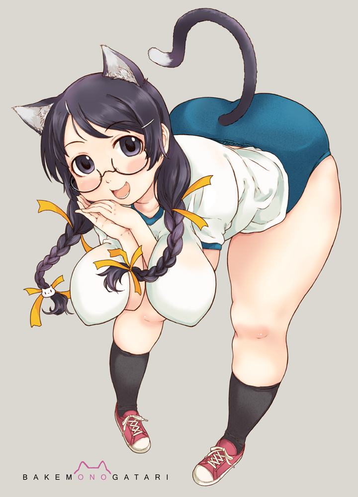 hanekawa tsubasa (monogatari and 2 more) drawn by takagi_hideaki