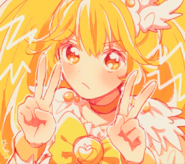 kise yayoi and cure peace (precure and 1 more) drawn by nachuchoco