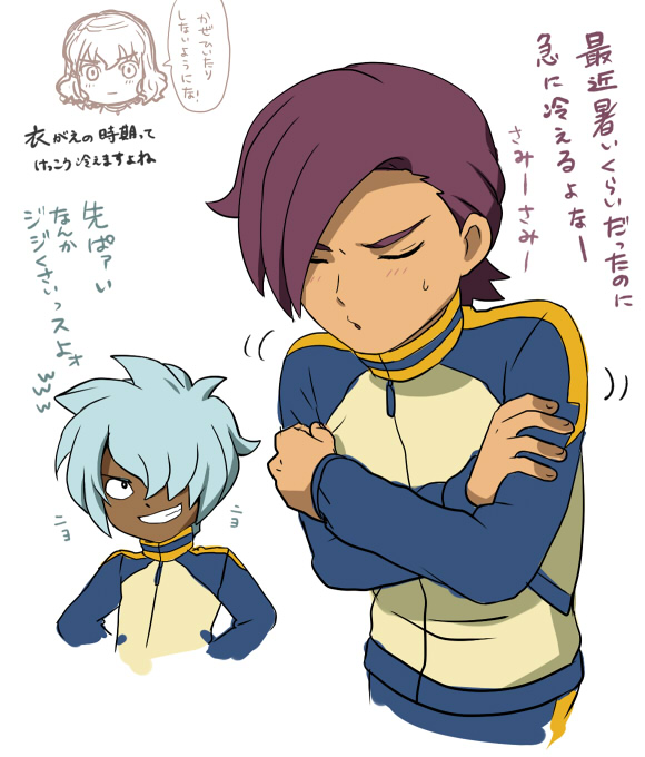 shindou takuto, kurama norihito, and minamisawa atsushi (inazuma eleven and 1 more) drawn by mizuhara_aki