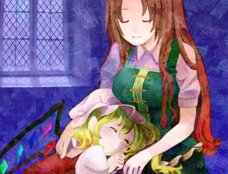 flandre scarlet and hong meiling (touhou) drawn by notsuki_miko