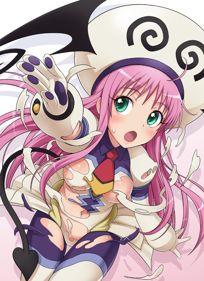 lala satalin deviluke and peke (to love-ru) drawn by ha-ru