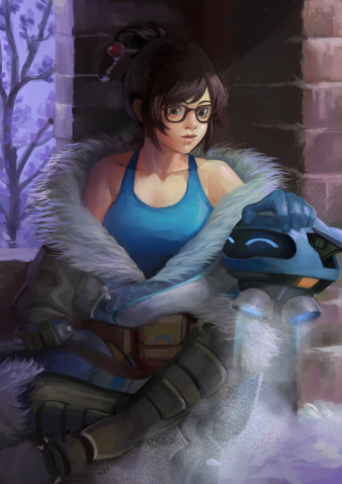 mei (overwatch and 1 more) drawn by phamoz