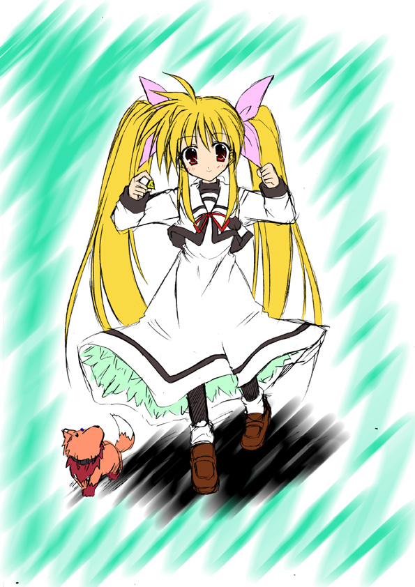 fate testarossa, bardiche, and arf (lyrical nanoha and 2 more)