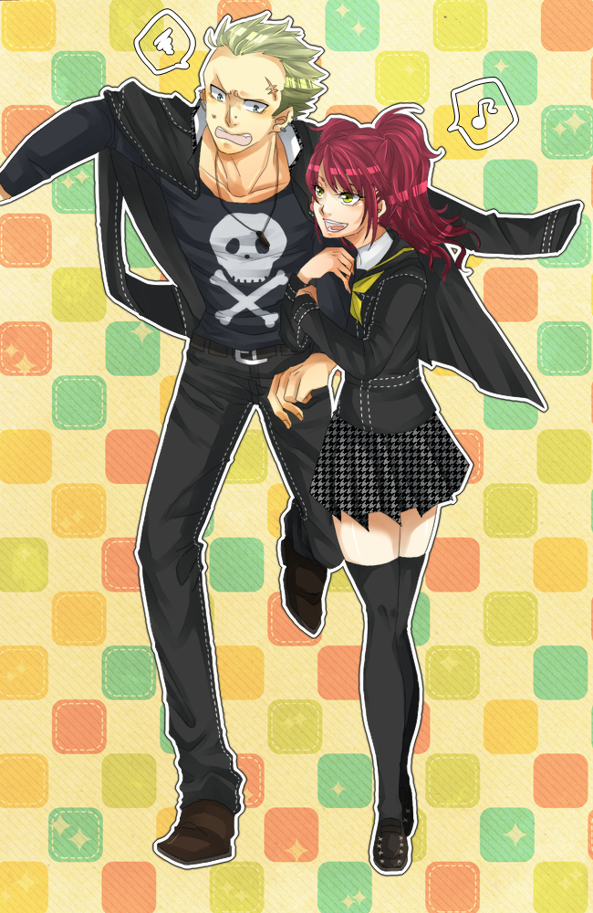 kujikawa rise and tatsumi kanji (persona and 1 more) drawn by umimoti