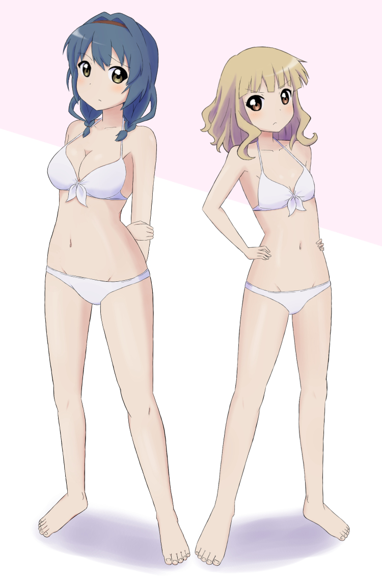 oomuro sakurako and furutani himawari (yuruyuri) drawn by ni_ni_take