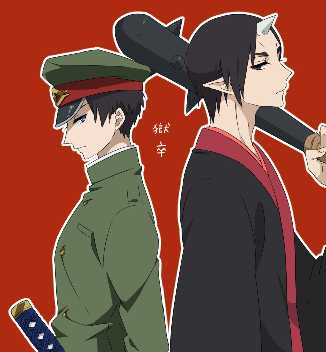 hoozuki and kirishima (hoozuki no reitetsu and 1 more) drawn by kurimilove