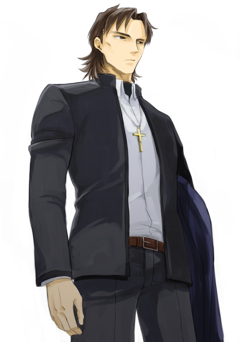 kotomine kirei (fate and 1 more) drawn by sake_(kadai)