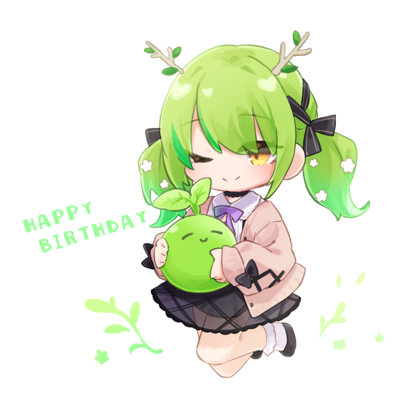 ceres fauna and sapling (hololive and 1 more) drawn by kotake_8