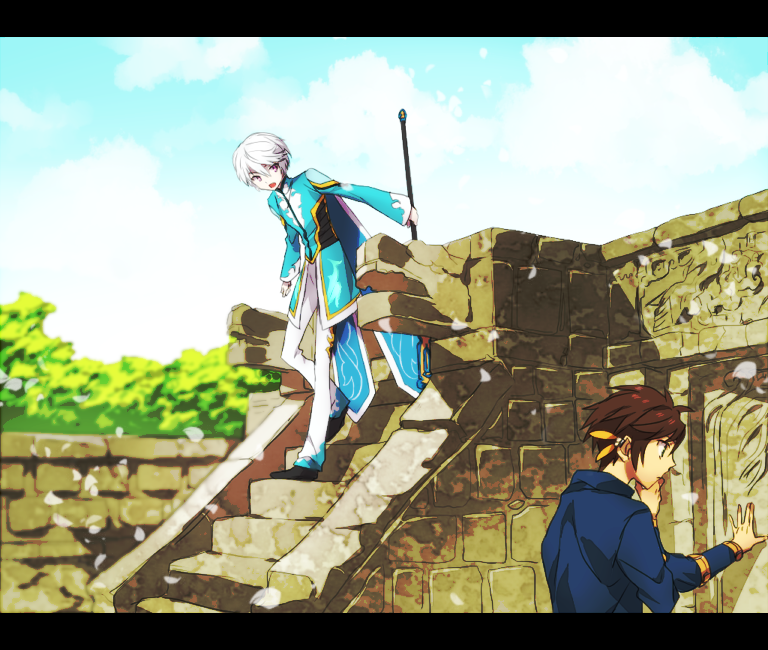 sorey and mikleo (tales of and 1 more) drawn by hinotta