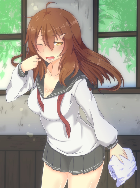 ikazuchi (kantai collection) drawn by i_b_b_e