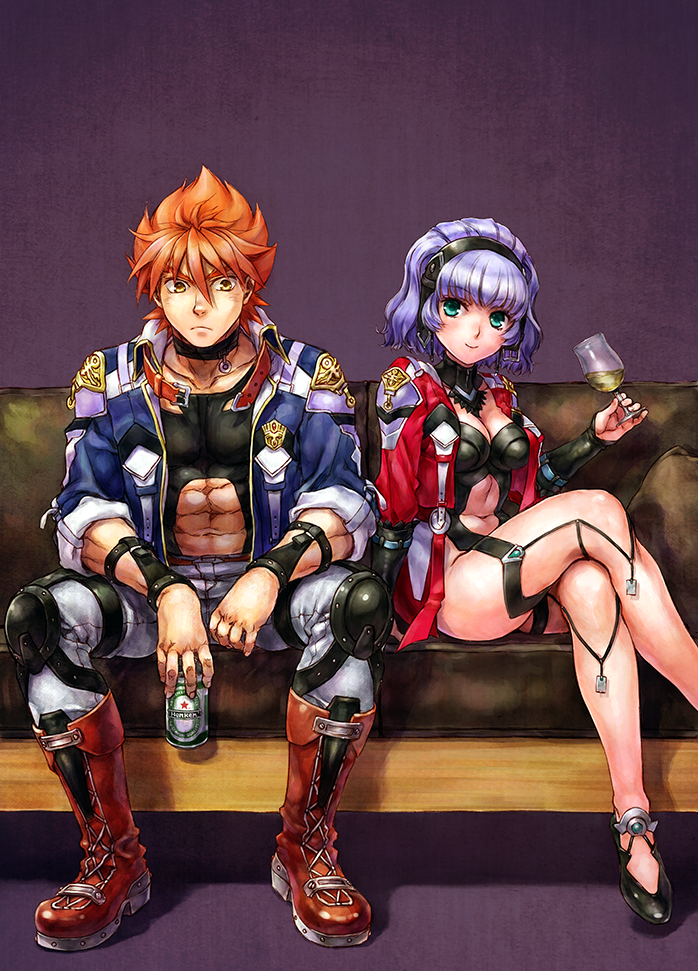 aqua centolm and hugo medio (super robot wars and 2 more) drawn by nakamura_kanko