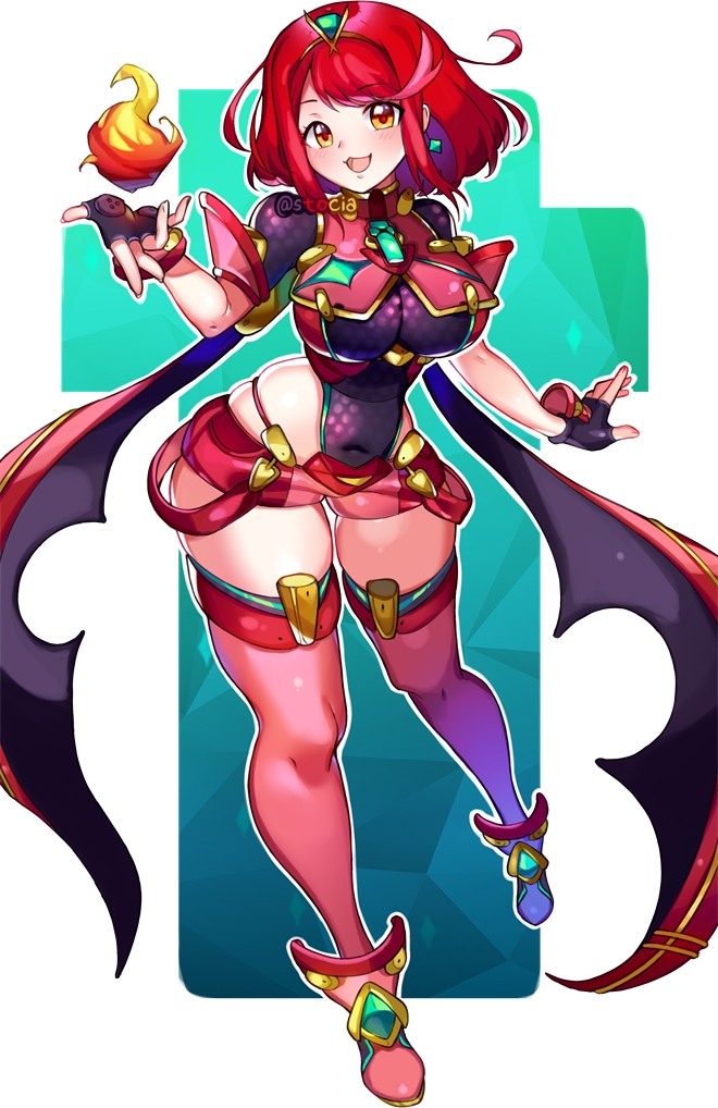 pyra (xenoblade chronicles and 1 more) drawn by yagi_(kyuhyun)