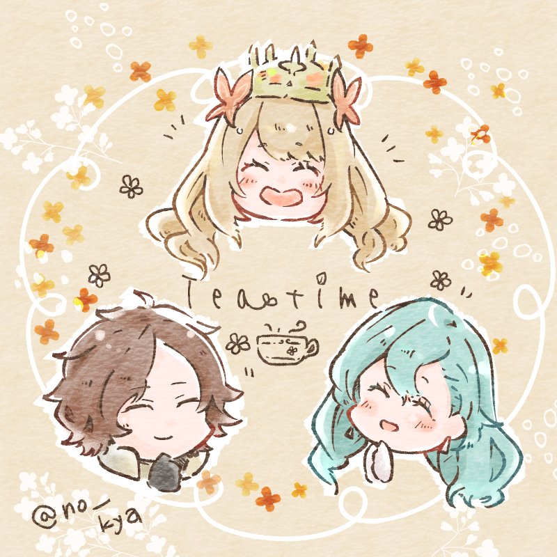 celine, chloe, and louis (fire emblem and 1 more) drawn by no_kya
