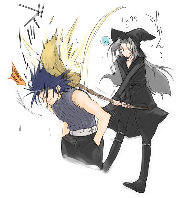 sephiroth and zack fair (final fantasy and 1 more) drawn by toujou_sakana