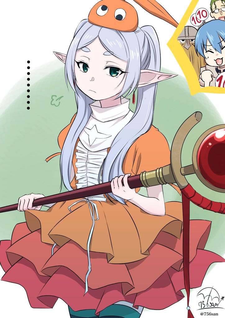 frieren, himmel, ononoki yotsugi, eisen, and heiter (sousou no frieren and 1 more) drawn by 756san