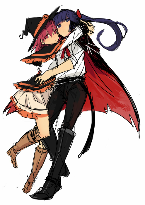miyanaga teru and hirose sumire (saki and 1 more) drawn by yomosaka