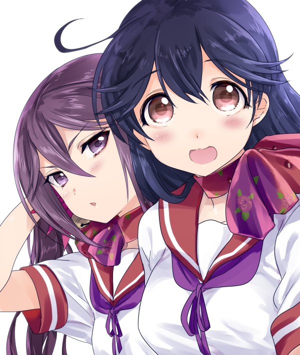 ushio and akebono (kantai collection) drawn by sumeragi_hamao