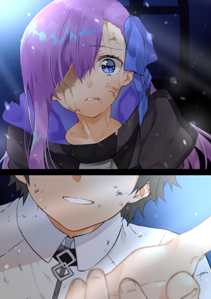 fujimaru ritsuka and meltryllis (fate and 3 more) drawn by asakusa_tsukumo