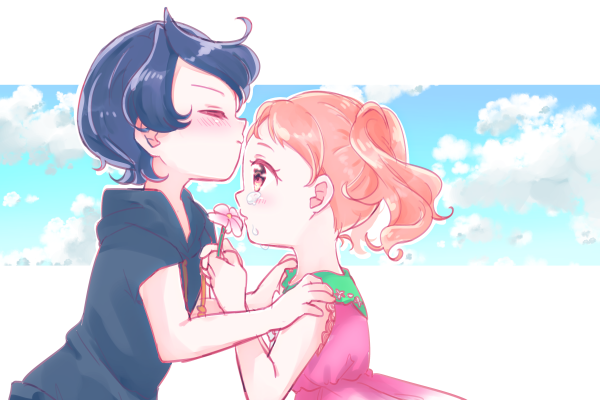 usami ichika and julio (precure and 1 more) drawn by aihira_(aihira12)