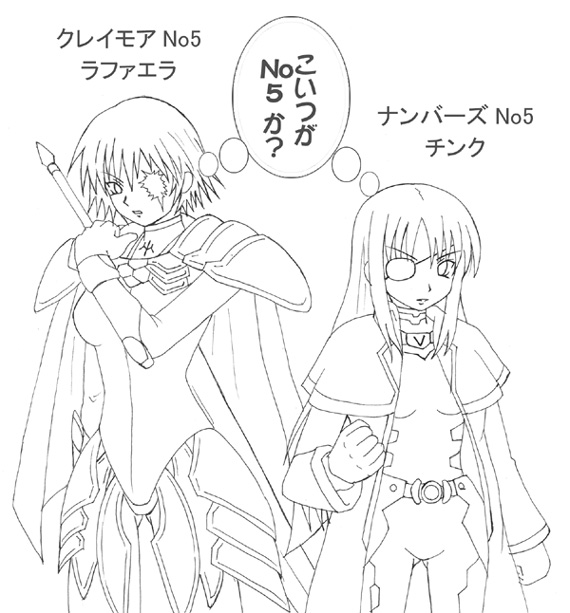 cinque and rafaela (lyrical nanoha and 2 more)