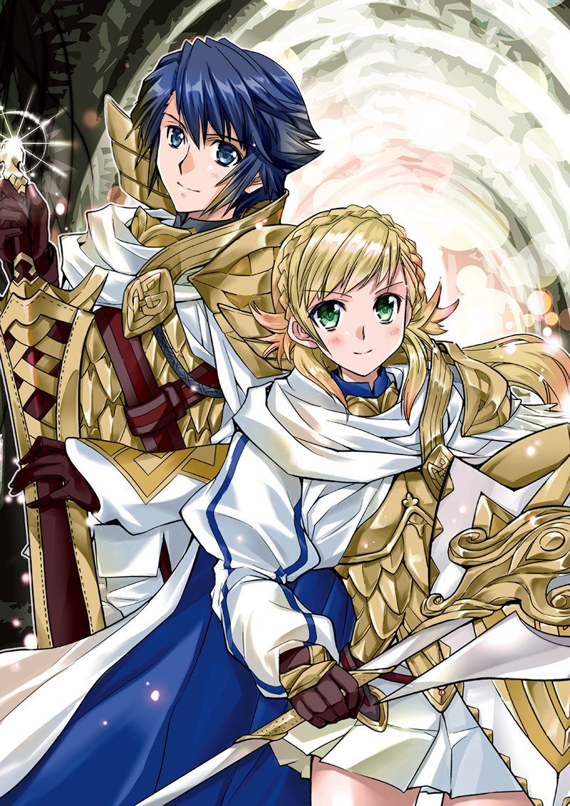 sharena and alfonse (fire emblem and 1 more) drawn by morozumi_junka