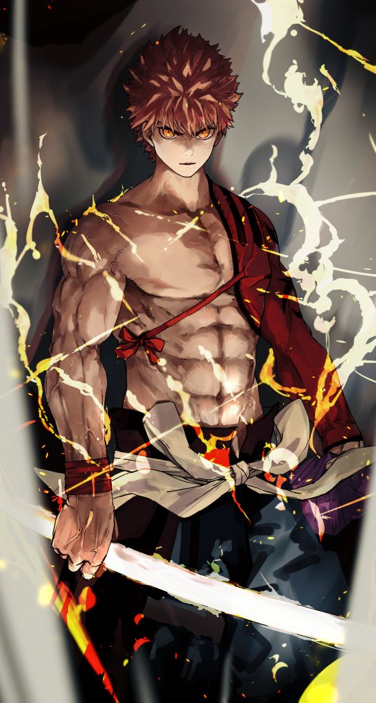 emiya shirou and senji muramasa (fate and 1 more) drawn by neko_no_kedama