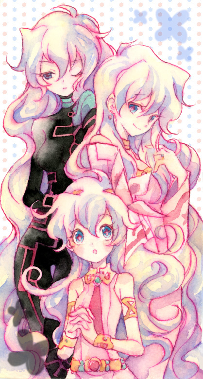 nia teppelin and antispiral nia (tengen toppa gurren lagann) drawn by nesu_(nsm888)