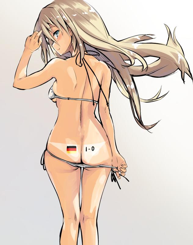 bismarck (kantai collection and 2 more) drawn by iwasaki_takashi