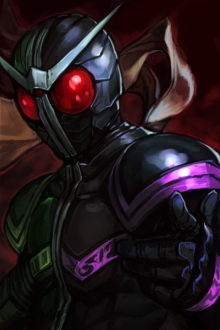 kamen rider double (kamen rider and 1 more) drawn by hungry_clicker