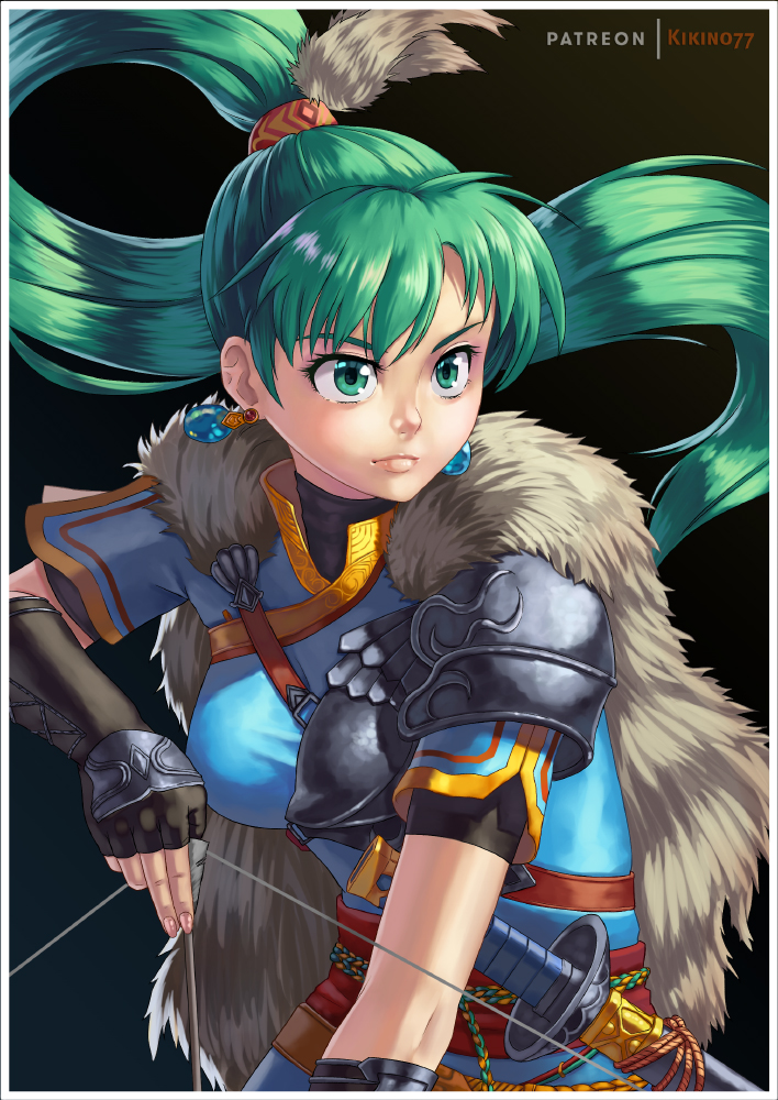 lyn (fire emblem and 2 more) drawn by kikino