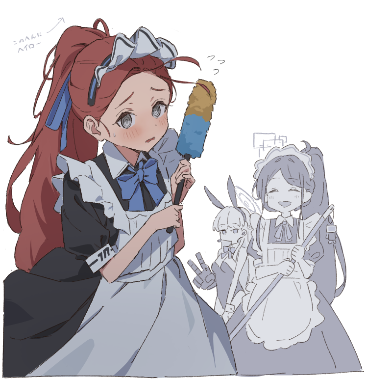toki, aris, and yuzu (blue archive) drawn by mikan_battery