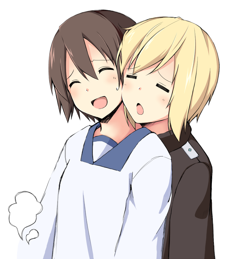 miyafuji yoshika and erica hartmann (world witches series and 1 more) drawn by momiji7728