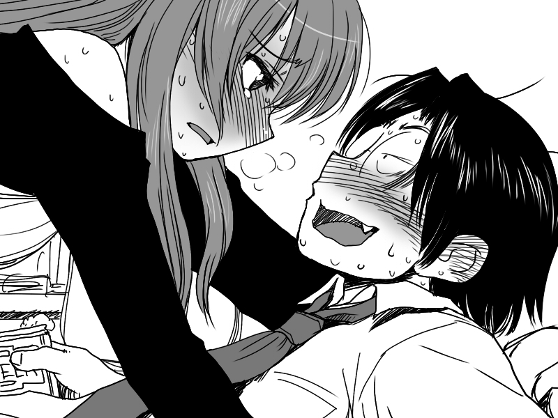 madarame harunobu and hato kenjirou (genshiken) drawn by sakaki_imasato
