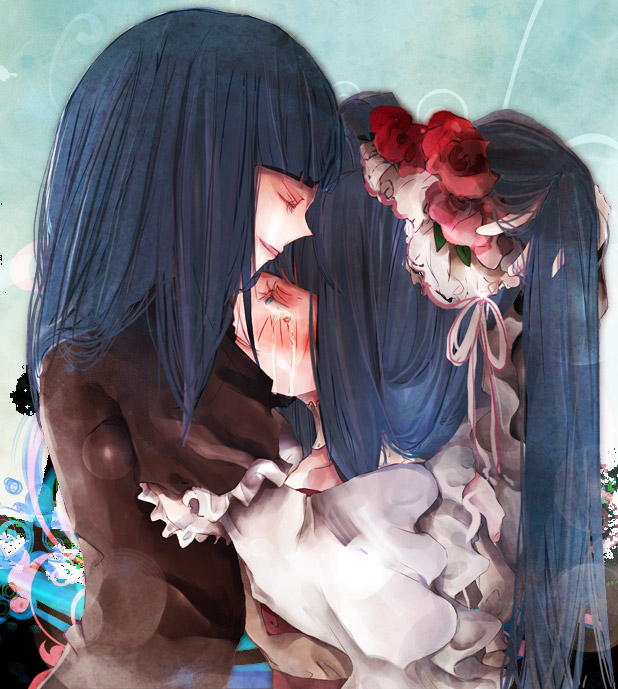 frederica bernkastel and furudo erika (umineko no naku koro ni) drawn by toukoku_sasaiko