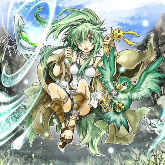 winda, winda priestess of gusto, and gusto gulldo (yu-gi-oh! and 1 more) drawn by fujiwara_akina