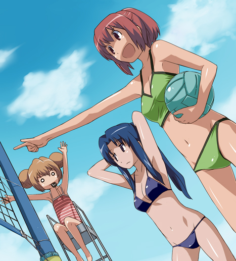 aisaka taiga, kawashima ami, and kushieda minori (toradora!) drawn by imo_works